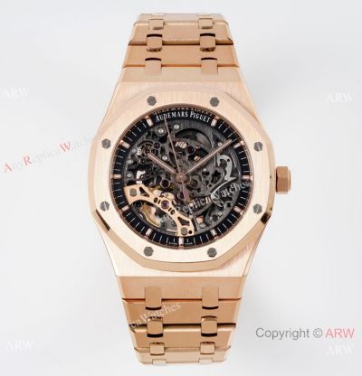 APS Factory Audemars Piguet Royal Oak Double Balance Cal.3132 Watch Rose Gold 41mm